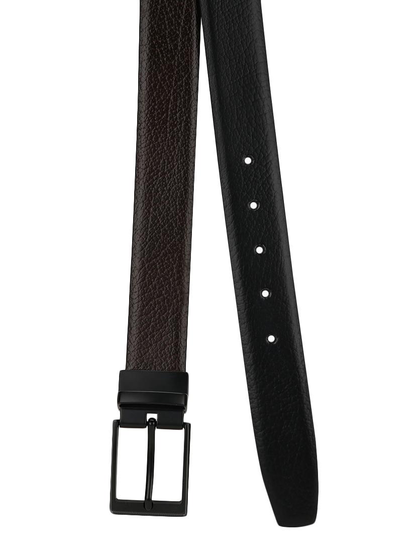 black leather belt - 17418995 - Zoom Image - 2