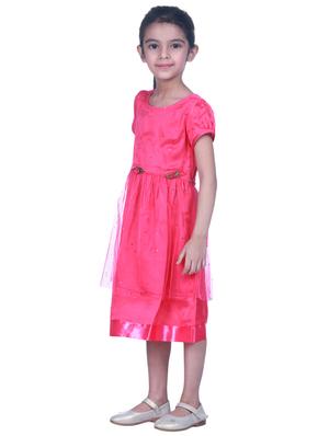 red polyester frock - 17419215 - Standard Image - 2