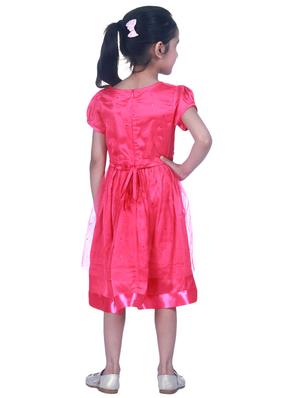 red polyester frock - 17419215 - Standard Image - 3
