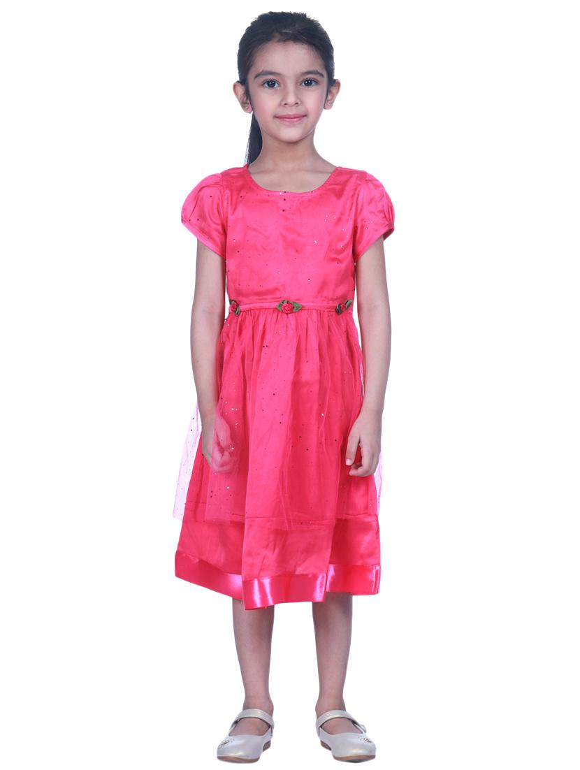red polyester frock - 17419215 - Zoom Image - 1