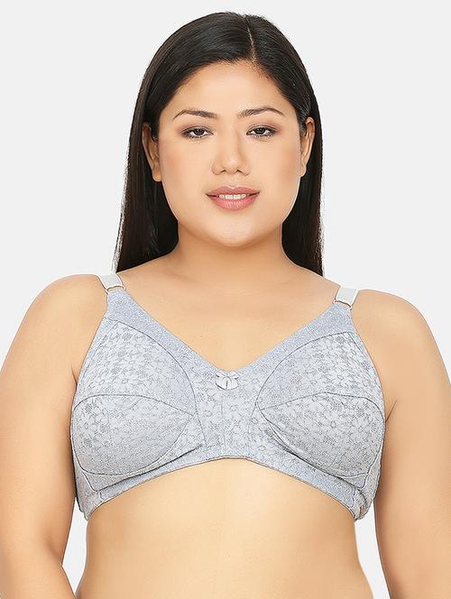 grey lace plus bra - 17419297 - Standard Image - 1