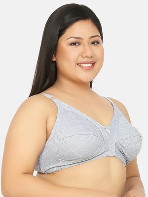 grey lace plus bra - 17419297 - Standard Image - 2