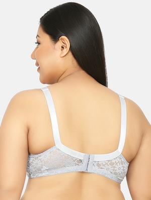 grey lace plus bra - 17419297 - Standard Image - 3