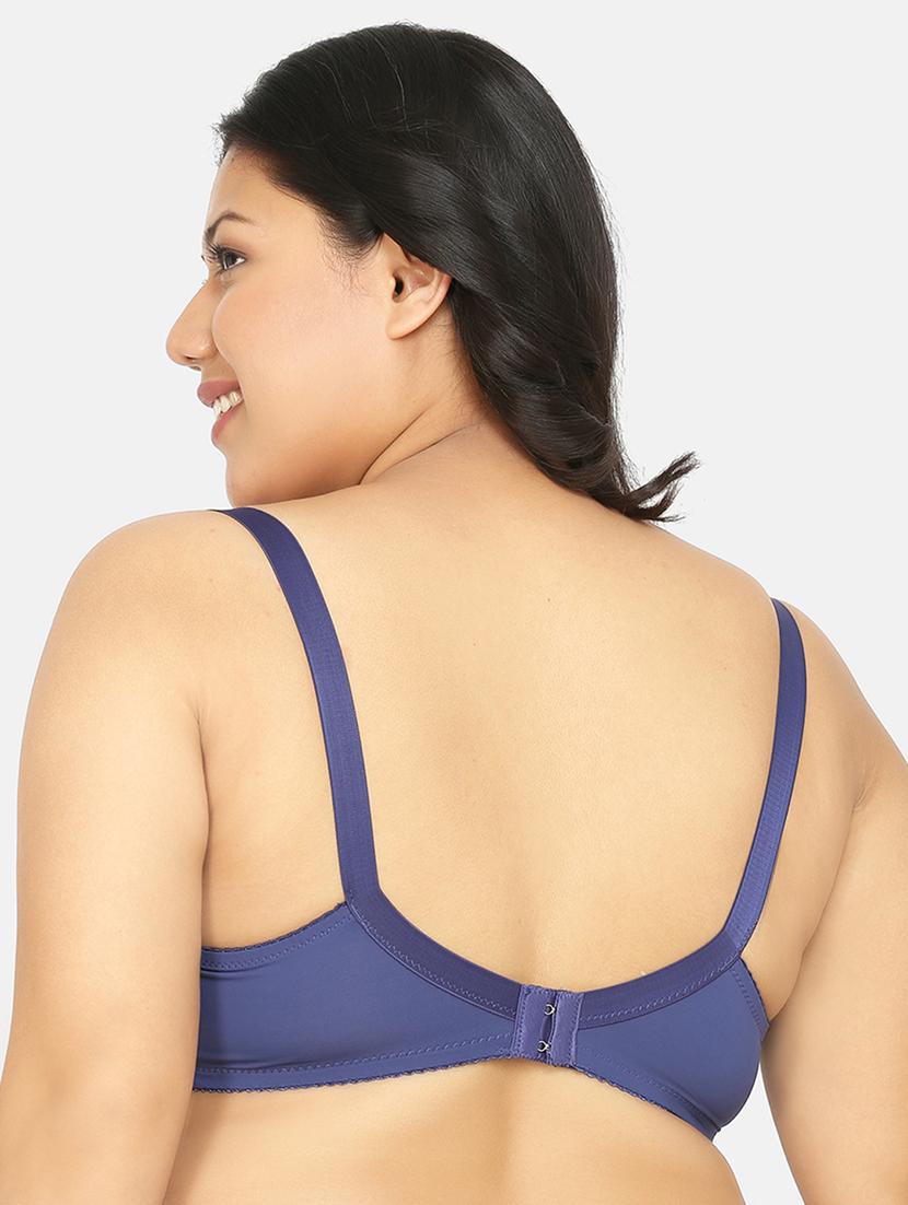blue nylon plus bra - 17419307 - Zoom Image - 3