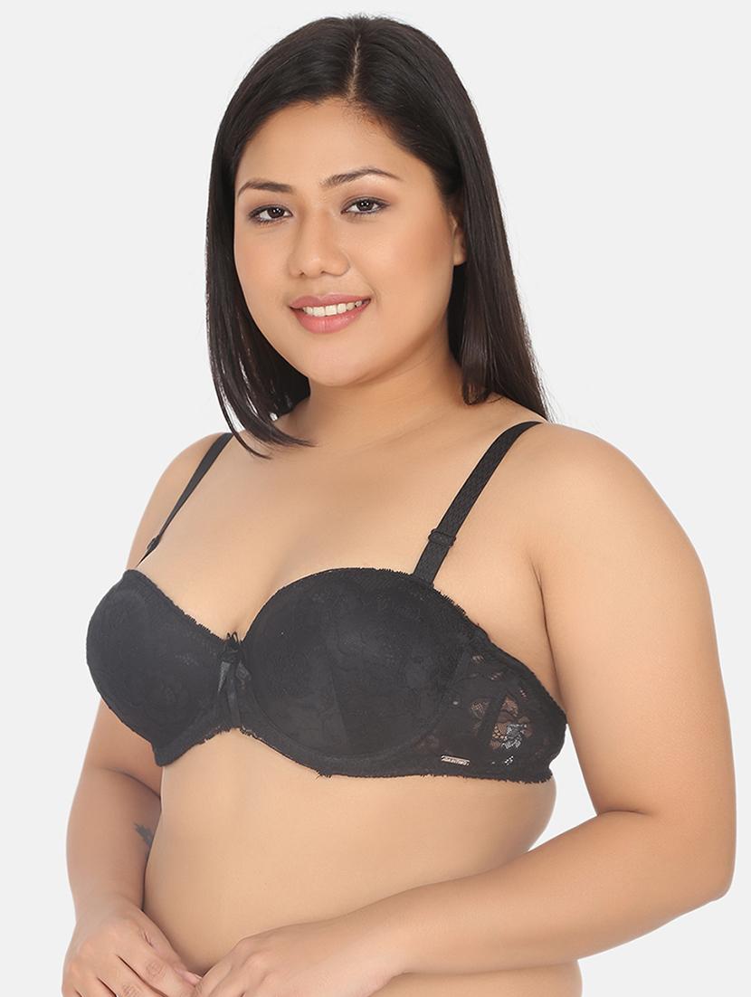 black lace balconette bra - 17419316 - Zoom Image - 2