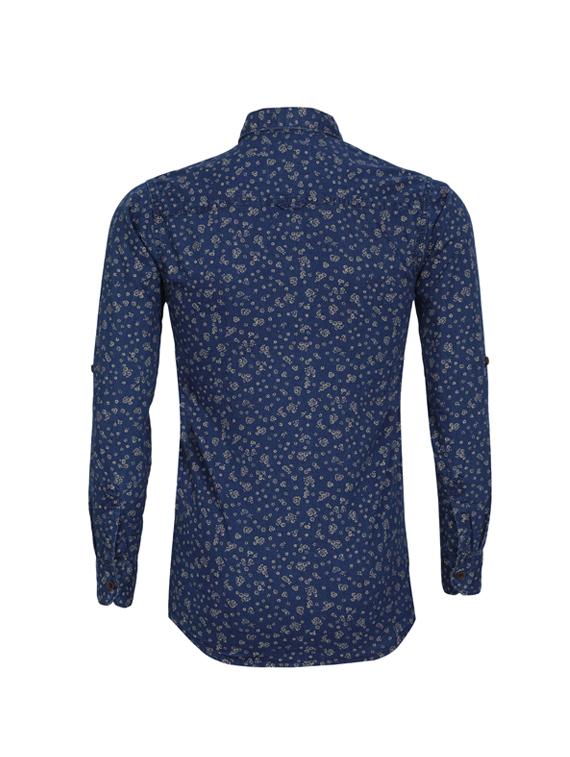 blue cotton shirt - 17419365 - Zoom Image - 2