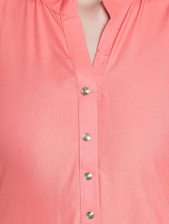 solid straight kurta - 17419437 - Zoom Image - 4