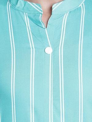 striped straight kurta - 17419440 - Standard Image - 4