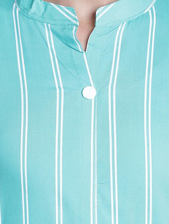 striped straight kurta - 17419440 - Zoom Image - 4