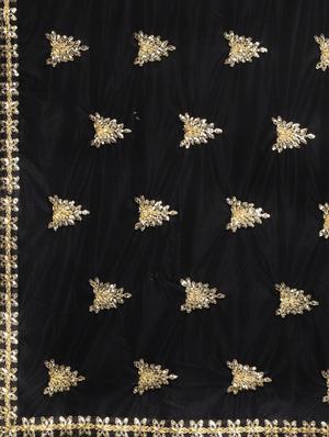 ethnic motif embroidered saree with blouse - 17419494 - Standard Image - 4