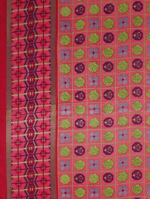 geometrical printed saree with blouse - 17419573 - Standard Image - 4