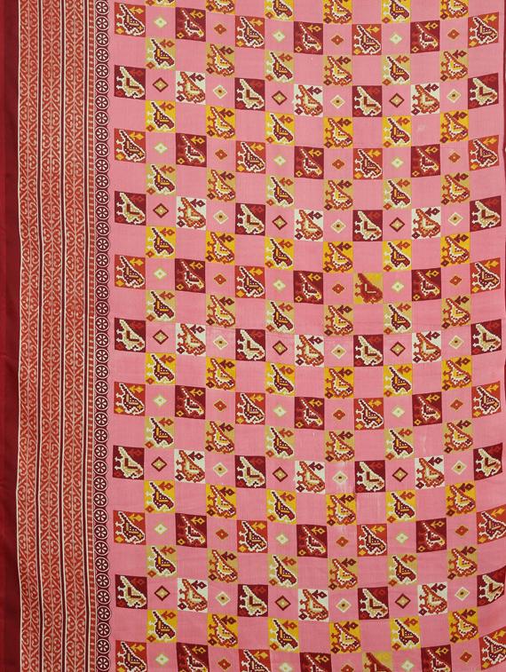 conversational printed saree with blouse - 17419586 - Zoom Image - 5