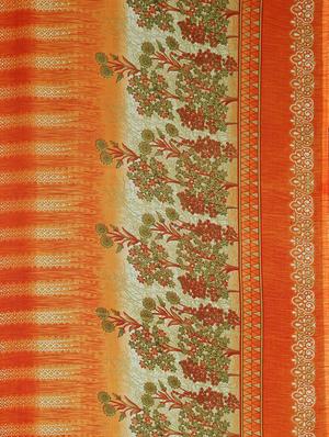 floral printed saree with blouse - 17419591 - Standard Image - 6