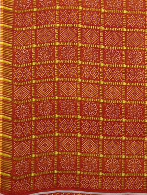 orange georgette printed saree with blouse - 17419596 - Standard Image - 4