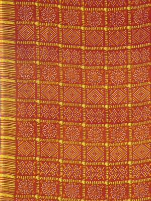 orange georgette printed saree with blouse - 17419596 - Standard Image - 6