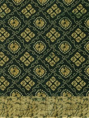 bandhani printed saree with blouse - 17419598 - Standard Image - 4