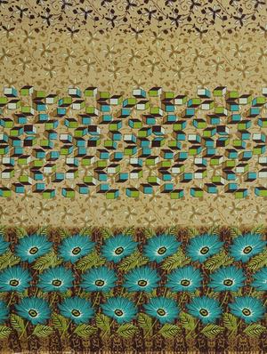 geometrical printed saree with blouse - 17419610 - Standard Image - 5
