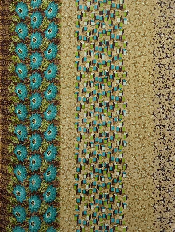 geometrical printed saree with blouse - 17419610 - Zoom Image - 4