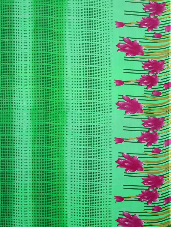 floral printed saree with blouse - 17419614 - Zoom Image - 5