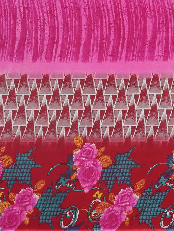 abstract printed saree with blouse - 17419616 - Zoom Image - 5