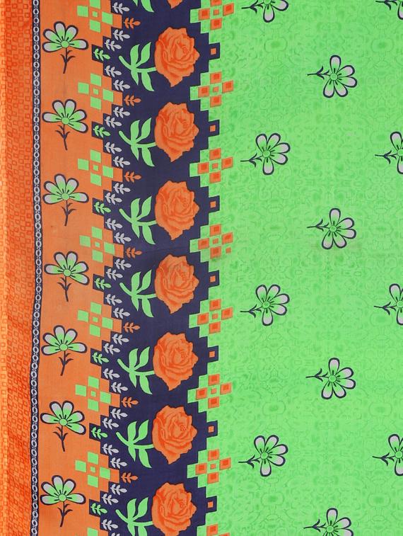 floral printed saree with blouse - 17419626 - Zoom Image - 5