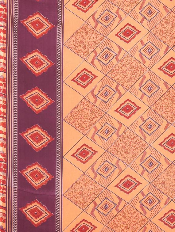 geometrical printed saree with blouse - 17419628 - Zoom Image - 6