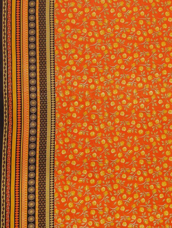 floral printed saree with blouse - 17419639 - Zoom Image - 6