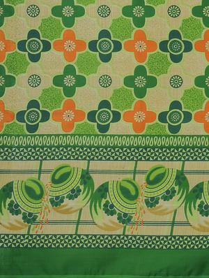 floral printed saree with blouse - 17419651 - Standard Image - 6