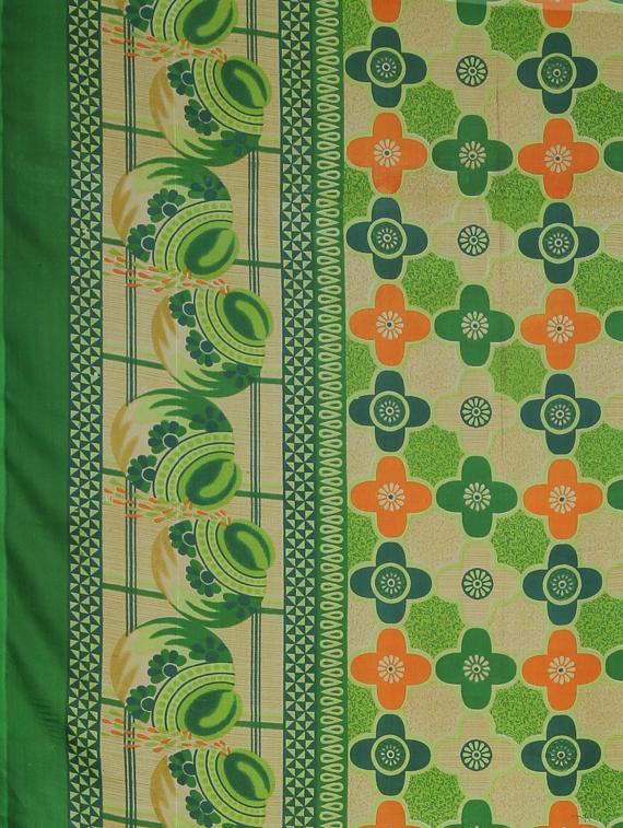 floral printed saree with blouse - 17419651 - Zoom Image - 4