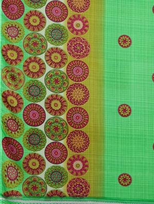 geometrical printed saree with blouse - 17419656 - Standard Image - 4