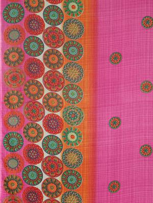 geometrical printed saree with blouse - 17419657 - Standard Image - 6