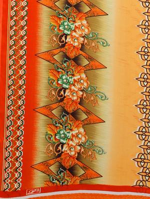 floral printed saree with blouse - 17419669 - Standard Image - 4