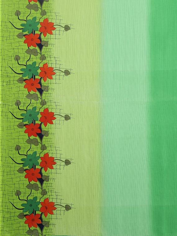 floral printed saree with blouse - 17419672 - Zoom Image - 5