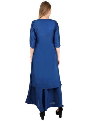 dobby work straight kurta - 17420035 - Standard Image - 3