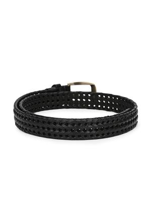 black leather belt - 17420046 - Standard Image - 2