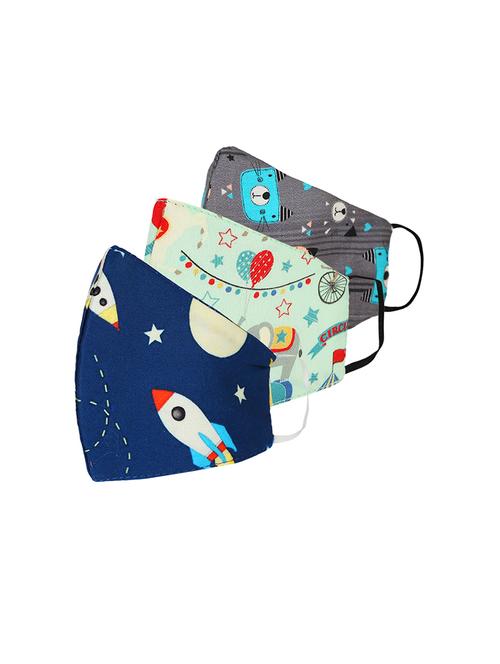 set of 3 printed masks - 17420066 - Standard Image - 1