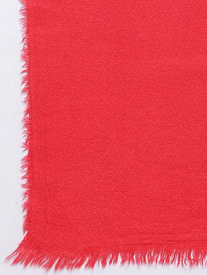 red wool stole - 17420104 - Standard Image - 3