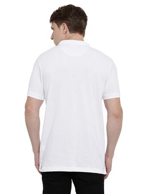 white solid polo t-shirt - 17420212 - Standard Image - 3
