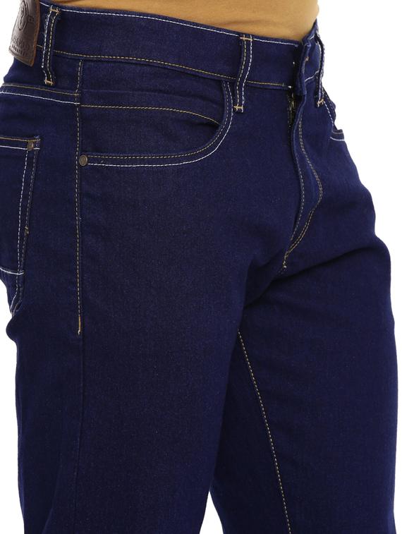 navy blue plain denim jeans - 17420268 - Zoom Image - 5