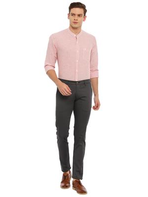 grey textured chinos - 17420299 - Standard Image - 4