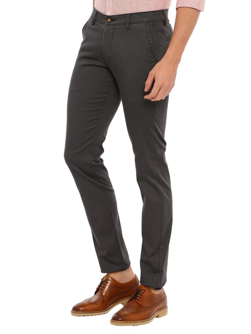 grey textured chinos - 17420299 - Zoom Image - 2