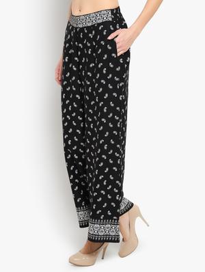 high rise paisley palazzo - 17420307 - Standard Image - 2