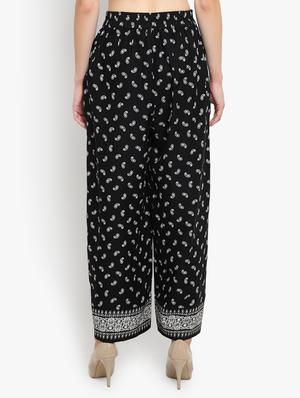high rise paisley palazzo - 17420307 - Standard Image - 3