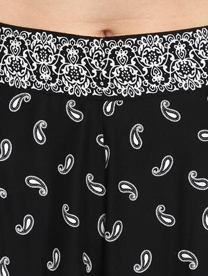 high rise paisley palazzo - 17420307 - Standard Image - 5
