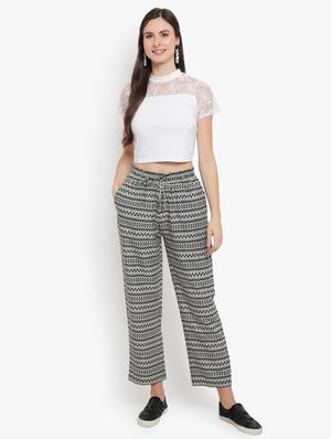tie front printed palazzo - 17420308 - Standard Image - 4