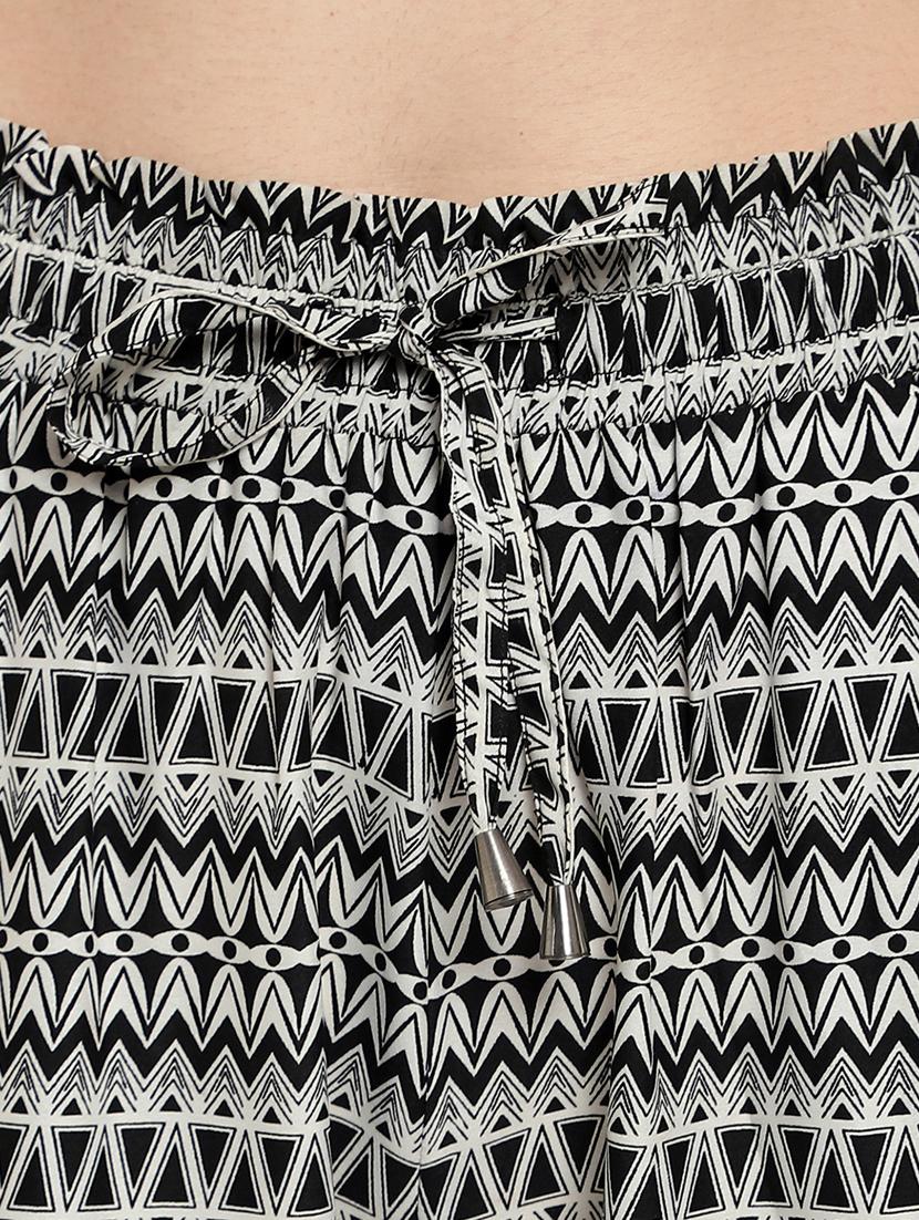 tie front printed palazzo - 17420308 - Zoom Image - 5