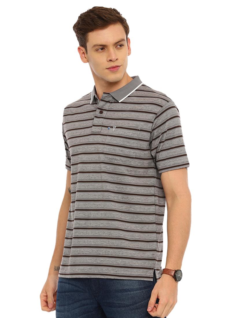 green striped polo t-shirt - 17420360 - Zoom Image - 2