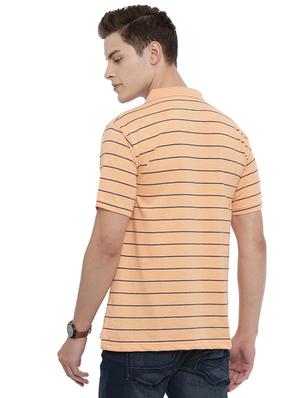 orange striped polo t-shirt - 17420414 - Standard Image - 3