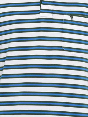 grey color block polo t-shirt - 17420415 - Standard Image - 5