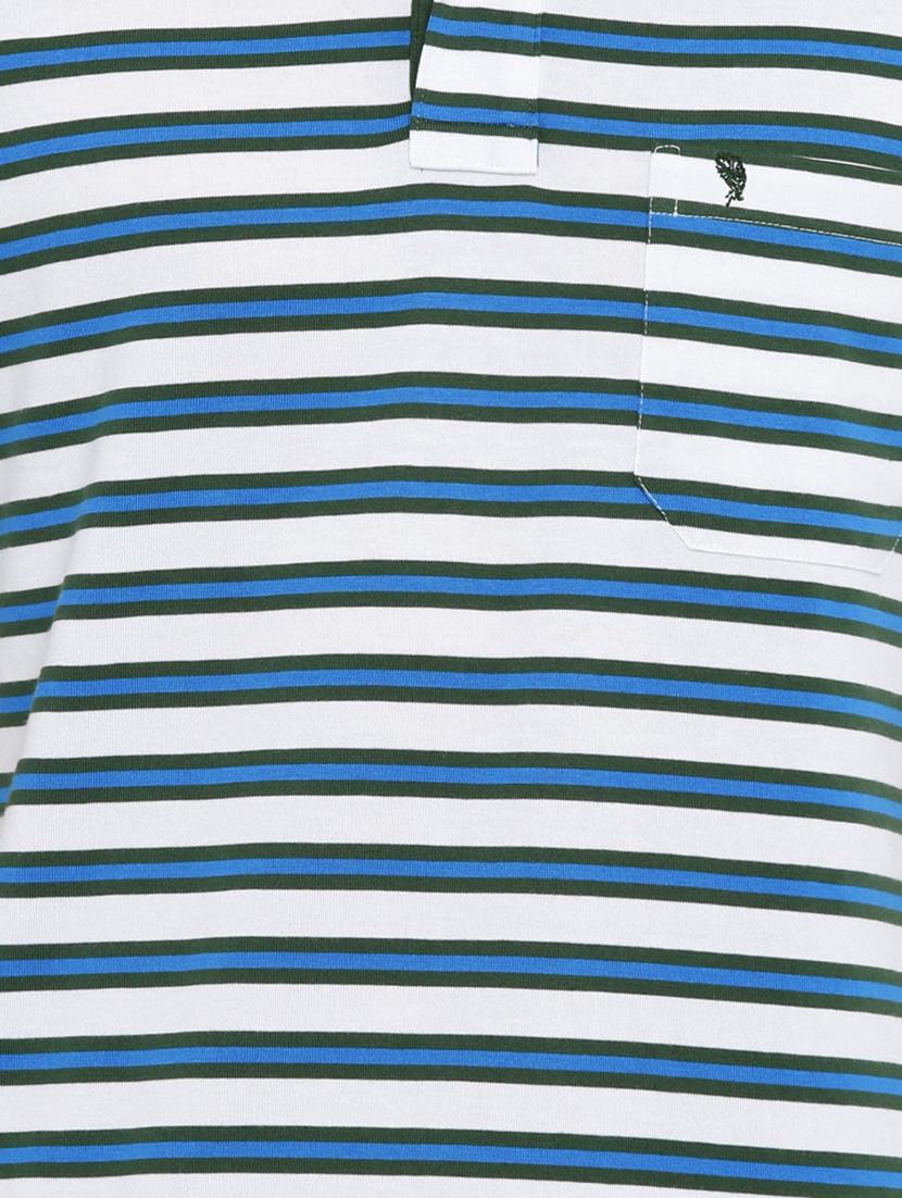 grey color block polo t-shirt - 17420415 - Zoom Image - 5